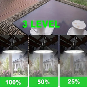 Planet Gates 1pc Solar Pendant Light, Outdoor Waterproof LED Lamp, Double-head Chandelier Decorations With Remote Control For Indoor Shed Barn Room