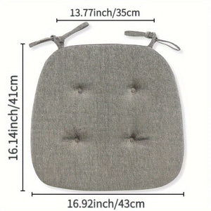 Planet Gates 1pc, Solid Color Chair Cushion, Anti-slip Stool Cushion, Anti-fouling Chair Mat, Four Seasons Universal Home Dining Chair Pad, Home Supplies