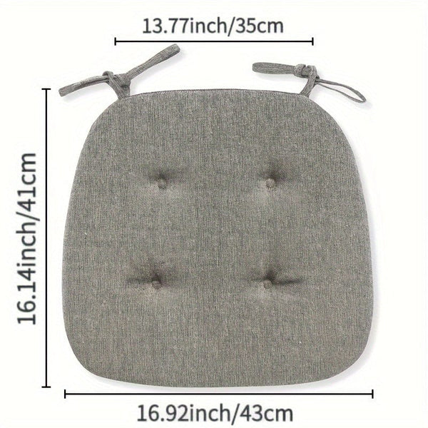 Planet Gates 1pc, Solid Color Chair Cushion, Anti-slip Stool Cushion, Anti-fouling Chair Mat, Four Seasons Universal Home Dining Chair Pad, Home Supplies