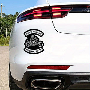 Planet Gates 1pc Sons Of Arthritis Ibuprofen Chapter Funny Motorcycle Skull Car Sticker For Laptop Bottle Truck Phone Motorcycle Vehicle Paint Window Wall Cup Fishing Boat Skateboard Decals Automobile Accessories