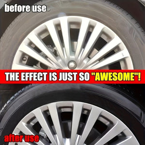 Planet Gates 1pc+sponge Car Tire Shine Gloss Hydrophobic Polish Wax For RV Bicycles And Motorcycles Tire Automotive Tire Coating Refurbishing Increase Black Agent Cleaner