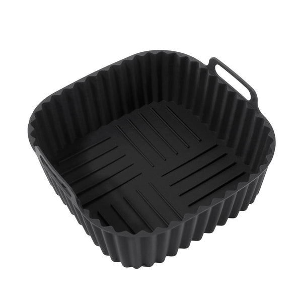 Planet Gates 1pc-square Air Fryer Tray Square Silicone Air Fryer Liners 20.32 Cm For 4 To 7 QT Reusable Air Fryer Pot Air Fryer Inserts For Oven Microwave Accessories
