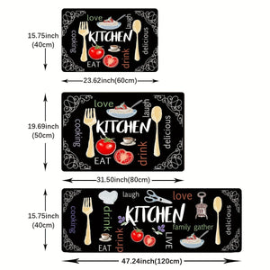 Planet Gates 1pc, Stain Resistant Kitchen Rug, Anti-slip Absorbent Memory Foam Mat, Waterproof Soft Cushioned Anti-Fatigue Rug, Runner Rug, Throw Rug For Living Room Bedroom, Quick Dry Machine Washable