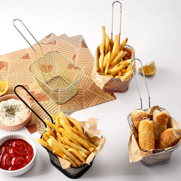 Planet Gates 1pc Stainless Steel Oil Drain Rack - Perfect for French Fries, Frying, and Food Presentation!