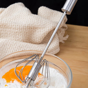 Planet Gates 1pc Stainless Steel Semi-Automatic Egg Beater Mixer: Whip Up Delicious Treats with Ease!