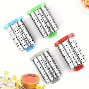 Planet Gates 1pc Stainless Steel Tea Infuser with Handle - Reusable Tea Strainer for Loose Tea Brewing - Perfect for Teapot and Tea Bag Infusion - Household Tea Making Accessory