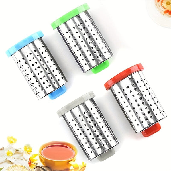 Planet Gates 1pc Stainless Steel Tea Infuser with Handle - Reusable Tea Strainer for Loose Tea Brewing - Perfect for Teapot and Tea Bag Infusion - Household Tea Making Accessory