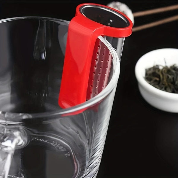 Planet Gates 1pc Stainless Steel Tea Infuser with Handle - Reusable Tea Strainer for Loose Tea Brewing - Perfect for Teapot and Tea Bag Infusion - Household Tea Making Accessory