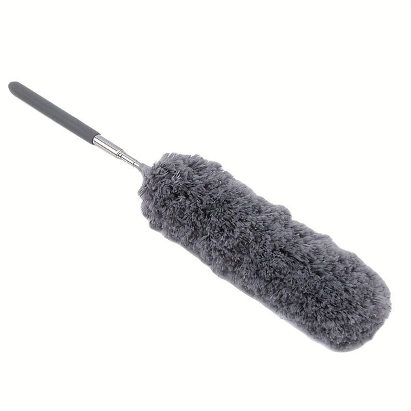 Planet Gates 1pc, Stainless Steel Telescopic Fiber Duster - Efficient Dust Removal And Sweeping With PP Wool - Cleaning Tools And Supplies