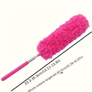 Planet Gates 1pc, Stainless Steel Telescopic Fiber Duster - Efficient Dust Removal And Sweeping With PP Wool - Cleaning Tools And Supplies