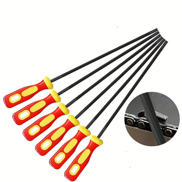 Planet Gates 1pc / Steel 1pc Chainsaw File High Carbon Hardened Steel Round Rasp With Plastic Handle For Chain Saw Polishing, Chainsaw Parts & Accessories