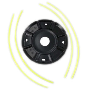 Planet Gates 1pc Steel Lawn Mower Head Free 4 Lines Replacement Gasoline/Lithium Grass Trimmer Head Removal Of Garden Weed Brushcutter Part