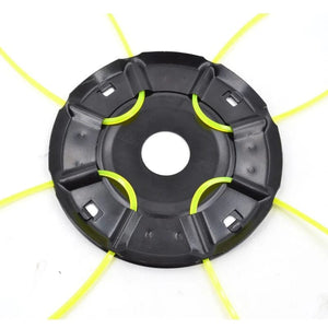 Planet Gates 1pc Steel Lawn Mower Head Free 4 Lines Replacement Gasoline/Lithium Grass Trimmer Head Removal Of Garden Weed Brushcutter Part
