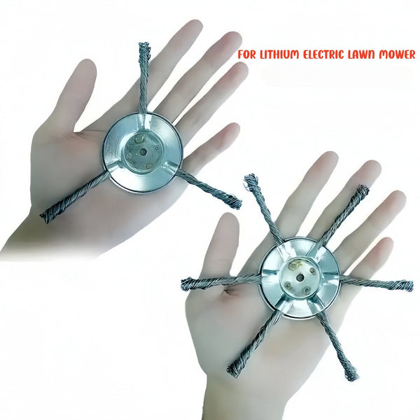 Planet Gates 1pc Steel Wire Grass Trimmer Heads Rounded Edge Weed Trimmer, Cutting Electric Weedeater, Lightweight Grass Trimmer Edger Lawn Tool For Yard And Garden (3/6 Cutter Heads)