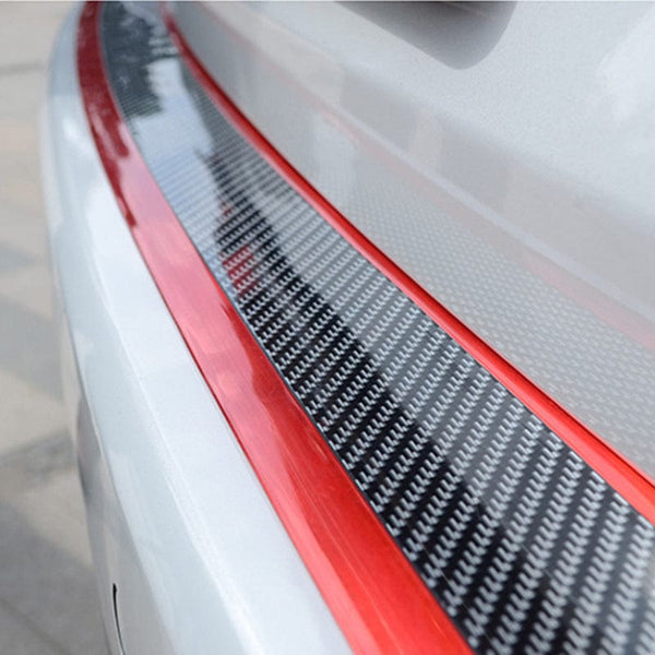 Planet Gates 1pc Stickers Anti Scratch Door Sill Protector Rubber Strip Carbon Fiber Car Threshold Protection Bumper Film Sticker Car Styling