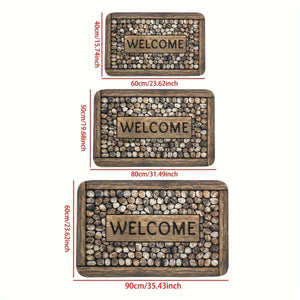 Planet Gates 1pc Stone Pattern Entrance Doormat, Durable Stain-resistant Throw Carpet, Lightweight And Washable Rug, Suitable For Entrance Bedroom Living Room Kitchen Bathroom Home Room Supplies Spring Decor Gift