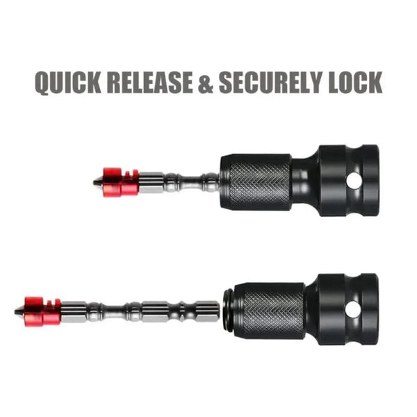 Planet Gates 1PC STONEGO 1PC 1/2 inch Square Drive to 1/4 inch Hex Socket Adapter Converter Chuck Adapter for Impact Air and Electric Wrench