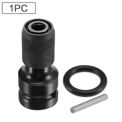Planet Gates 1PC STONEGO 1PC 1/2 inch Square Drive to 1/4 inch Hex Socket Adapter Converter Chuck Adapter for Impact Air and Electric Wrench