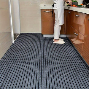 Planet Gates 1pc Striped Door Mat, Water-absorbing Bath Pad, Anti-skid Oil-proof Waterproof Living Room Rug, Washable Carpet, For Living Room Bedroom Bathroom Home Decor Indoor Decor Room Supplies Entrance