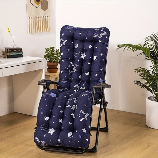 Planet Gates 1pc Sun Lounger Cushion High-Backed Cushion Sunbed Garden Recliner Replacement Anti Slip Pad Yard Patio Home Decor