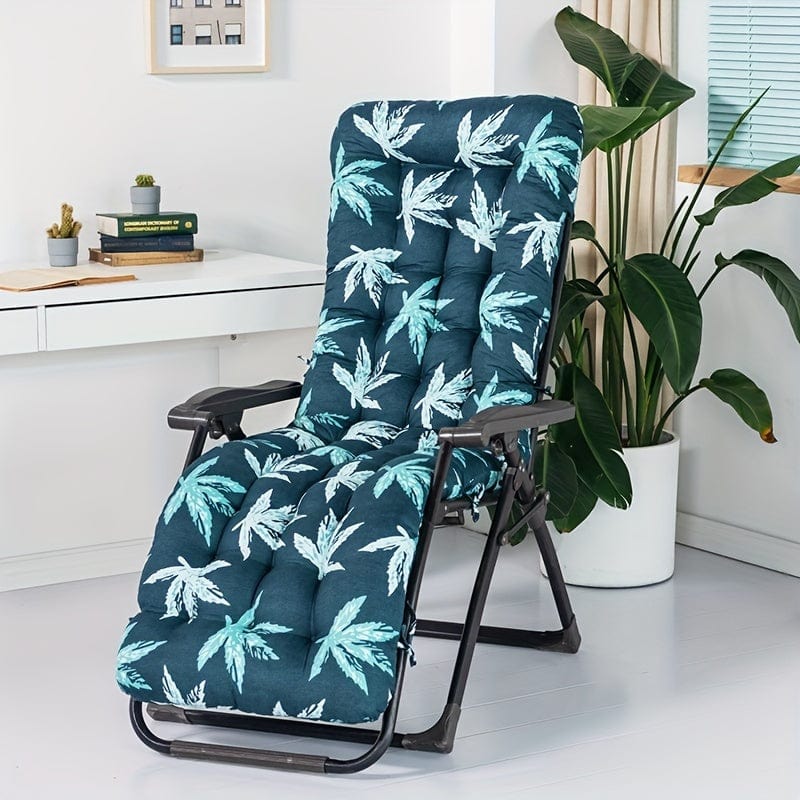 Planet Gates 1pc Sun Lounger Cushion High-Backed Cushion Sunbed Garden Recliner Replacement Anti Slip Pad Yard Patio Home Decor