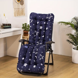 Planet Gates 1pc Sun Lounger Cushion High-Backed Cushion Sunbed Garden Recliner Replacement Anti Slip Pad Yard Patio Home Decor