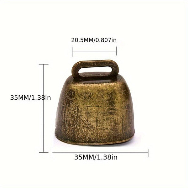 Planet Gates 1pc Super Loud Cow Bell, Sheep Bell, Pet Anti Loss DIY Bell, Wind Bell Pendant, Vintage Metal Cow Bell, Cattle, Horse, Sheep Grazing Bell, Farm Animal Anti Loss Bell, Loud And Crisp Dissemination DIY Accessories