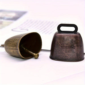 Planet Gates 1pc Super Loud Cow Bell, Sheep Bell, Pet Anti Loss DIY Bell, Wind Bell Pendant, Vintage Metal Cow Bell, Cattle, Horse, Sheep Grazing Bell, Farm Animal Anti Loss Bell, Loud And Crisp Dissemination DIY Accessories