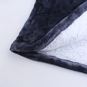 Planet Gates 1pc, Super Soft, Warm And Comfortable Hoodie Wearable Blanket With Large Pockets - Perfect For Men And Women, Christmas Decoration, Christmas Party Supplies