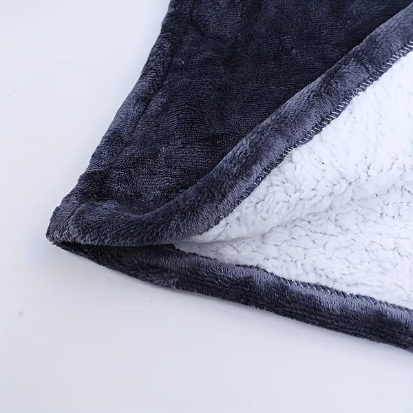 Planet Gates 1pc, Super Soft, Warm And Comfortable Hoodie Wearable Blanket With Large Pockets - Perfect For Men And Women, Christmas Decoration, Christmas Party Supplies