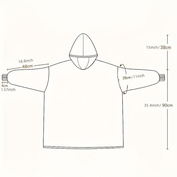 Planet Gates 1pc, Super Soft, Warm And Comfortable Hoodie Wearable Blanket With Large Pockets - Perfect For Men And Women, Christmas Decoration, Christmas Party Supplies