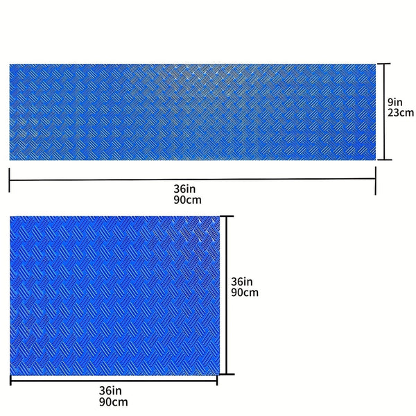 Planet Gates 1pc, Swimming Pool Ladder Mat - Protective Pad Step With Non-Slip Texture, Blue Medium 91.44 X 22.86 Cm And 91.44 X 91.44 Cm, Garden Tools And Swimming Pool Accessories, Pool Float Drift Swimming Pool Accessories