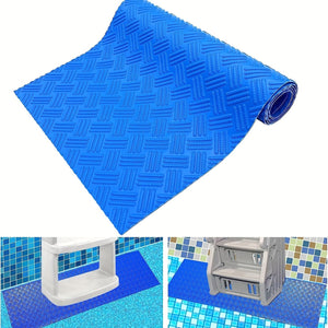 Planet Gates 1pc, Swimming Pool Ladder Mat - Protective Pad Step With Non-Slip Texture, Blue Medium 91.44 X 22.86 Cm And 91.44 X 91.44 Cm, Garden Tools And Swimming Pool Accessories, Pool Float Drift Swimming Pool Accessories