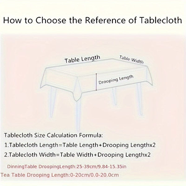 Planet Gates 1pc Table Cloth, Stain Resistant And Washable Tablecloth, Waterproof And Oil-proof Table Cover, For Picnics, Camping, Weddings, Birthday Parties, Christmas Restaurants, And Buffets, Home Decoration