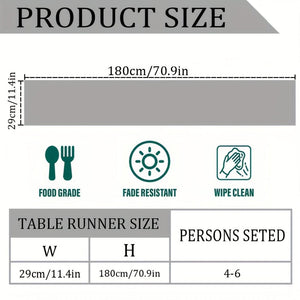 Planet Gates 1pc-Table Runner 1pc Table Runner, Roses Skulls Day Of The Dead Table Runner, Silhouette Halloween Fall Kitchen Dining Table Decoration For Outdoor Home Party,  Home Party Indoor Decor, Home Dustproof Stuff