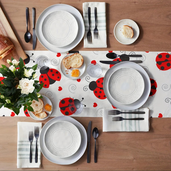 Planet Gates 1pc-Table Runner 1pc, Table Runner, The Road Of Ladybug Love Dot Texture On The Dining Table, Wedding Decoration, Desktop, Festival Party Table Cloth, Home Party Decoration Home Party Indoor Decor, Party Tableware Supplies