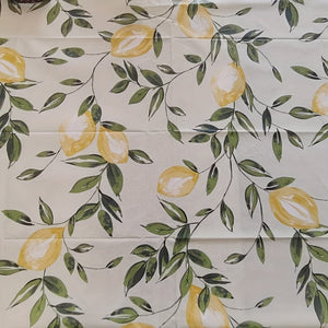 Planet Gates 1pc Tablecloth, Lemon Tree Flower Nordic Style PVC Waterproof And Oil-proof Tablecloth, Dust-proof Decorative Cloth, Tablecloth For Living Room, Coffee Table