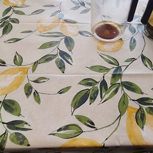 Planet Gates 1pc Tablecloth, Lemon Tree Flower Nordic Style PVC Waterproof And Oil-proof Tablecloth, Dust-proof Decorative Cloth, Tablecloth For Living Room, Coffee Table