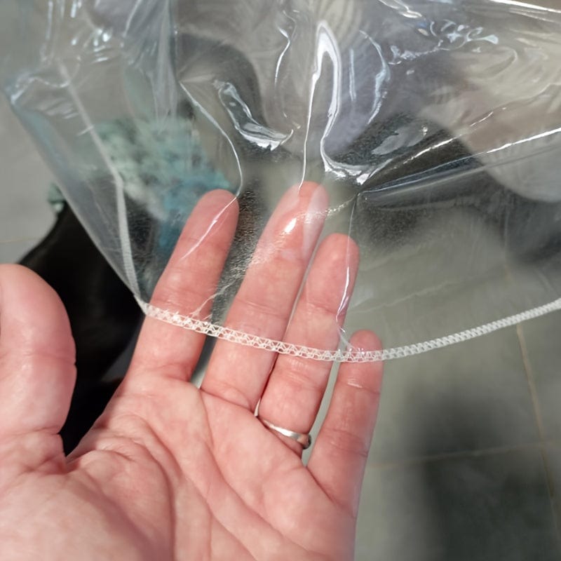 Planet Gates 1pc Tablecloth, Lock Edge Round Transparent Table Protector, Waterproof Oil-proof Vinyl Table Cover, Stain-proof Wipeable Table Cloth, Sewing Finished Edge, Waterproof Oil-proof Stain-proof Plastic Tablecloth, Room Decor