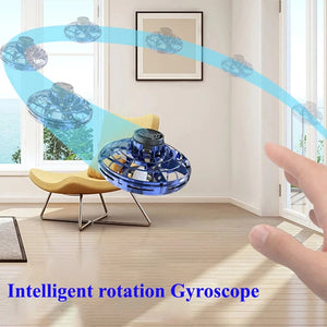 Planet Gates 1pc Teenager Flying Spinner UFO Boomerang Mini Drone Magic Levitation Light-emitting Gyroscope Induction Decompression Toys