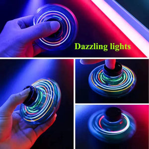 Planet Gates 1pc Teenager Flying Spinner UFO Boomerang Mini Drone Magic Levitation Light-emitting Gyroscope Induction Decompression Toys