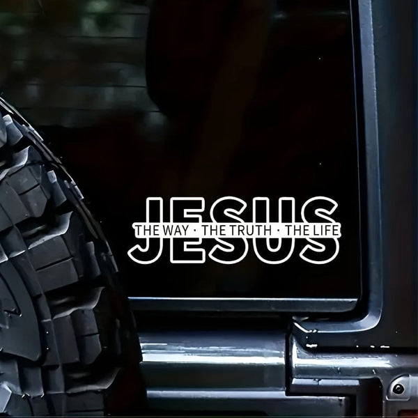 Planet Gates 1pc The Truth Christian Vinyl Stickers Car Stickers Truck Laptop Motorcycle Skateboard Window Bumper Stickers