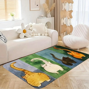 Planet Gates 1pc, Thickened Cute Cat Door Mat Into The Living Room Carpet Bedroom Mat Door Mat, Bathroom Non-slip Door Mat Floor Mat 0.39inch/1cm Thickness