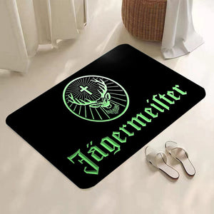 Planet Gates 1pc Thickened Jagermeister Logo Carpet For Living Room Bedroom, Home Decoration Coffee Table Large Area Rugs, Lounge Floor Mat, Non-Slip Rugs For Bedroom, Home Decor, Room Decor