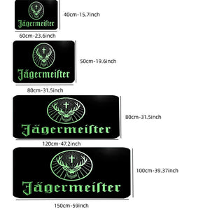 Planet Gates 1pc Thickened Jagermeister Logo Carpet For Living Room Bedroom, Home Decoration Coffee Table Large Area Rugs, Lounge Floor Mat, Non-Slip Rugs For Bedroom, Home Decor, Room Decor
