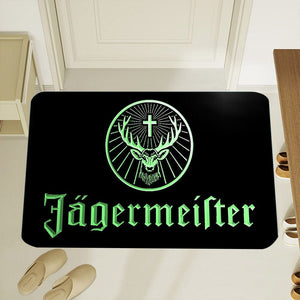 Planet Gates 1pc Thickened Jagermeister Logo Carpet For Living Room Bedroom, Home Decoration Coffee Table Large Area Rugs, Lounge Floor Mat, Non-Slip Rugs For Bedroom, Home Decor, Room Decor