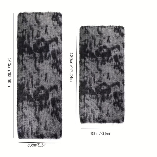 Planet Gates 1pc Tie-dyed Plush Soft Indoor Carpet, Modern Luxury Plush Carpet, Water-absorbent, Non-slip And Stain-resistant, Suitable For Living Room And Bedroom Areas, Home Decor, Area rugs