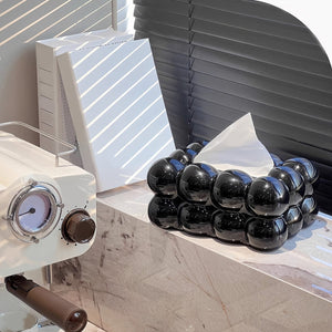 Planet Gates 1pc, Tissue Box Holder, Desktop Tissue Holder, Tissue Box Cover, Cloud Shaped Tissue Box, Decorative Tissue Holder, Creative Tissue Box For Home Kitchen Bedroom Living Room Dining Room, Plastic Home Storage Box