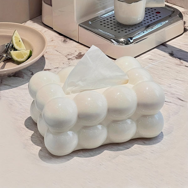 Planet Gates 1pc, Tissue Box Holder, Desktop Tissue Holder, Tissue Box Cover, Cloud Shaped Tissue Box, Decorative Tissue Holder, Creative Tissue Box For Home Kitchen Bedroom Living Room Dining Room, Plastic Home Storage Box