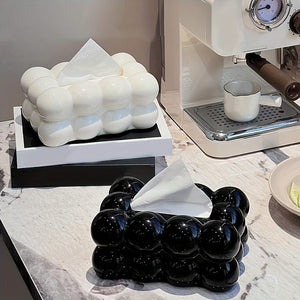 Planet Gates 1pc, Tissue Box Holder, Desktop Tissue Holder, Tissue Box Cover, Cloud Shaped Tissue Box, Decorative Tissue Holder, Creative Tissue Box For Home Kitchen Bedroom Living Room Dining Room, Plastic Home Storage Box